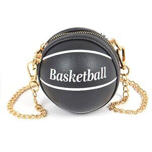 BNWT Mini Basketball Pouch Swing Bag Fun Bag Novelty Bag Basketball Bag